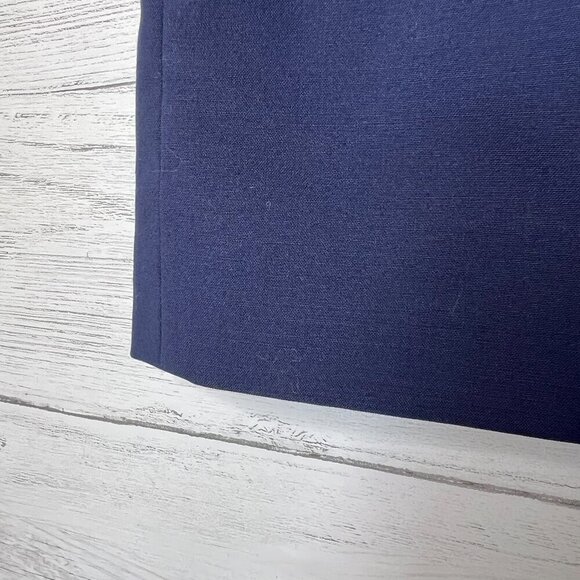 Pendleton Skirt Womens Size 2 Navy Blue Virgin Wool Blend Business Modern - Picture 5 of 14